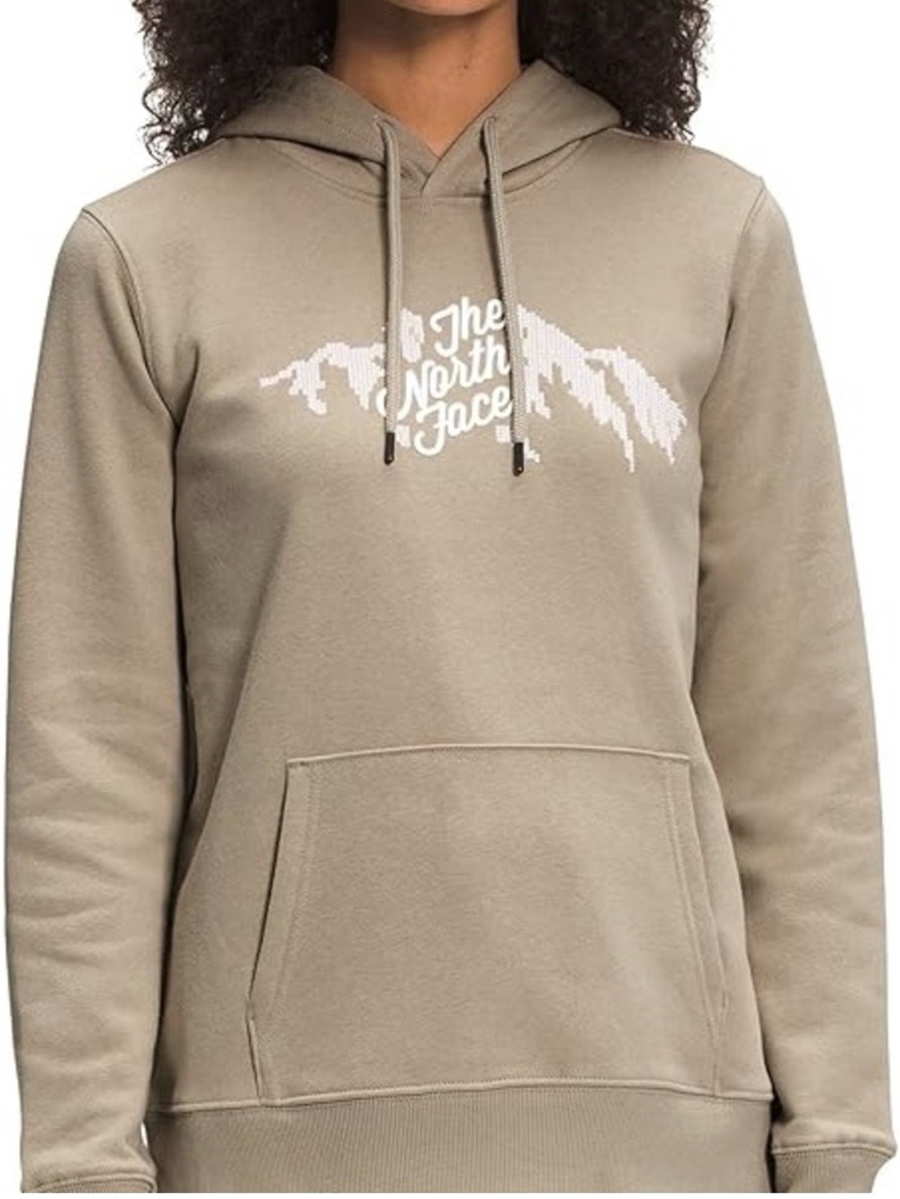 The North Face Women’s Taupe Hoodie with White Logo